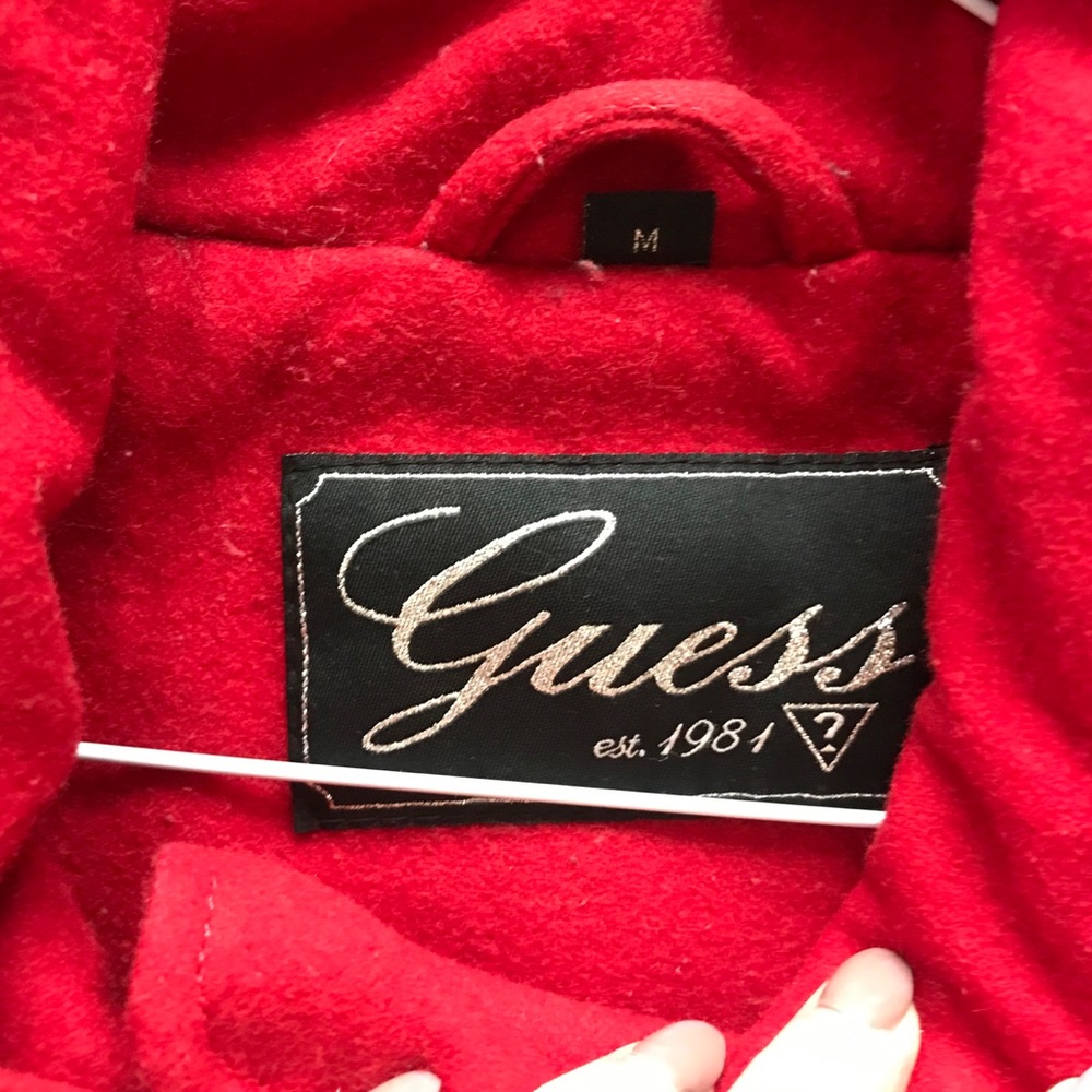 Red GUESS peacoat - Picture 3 of 4